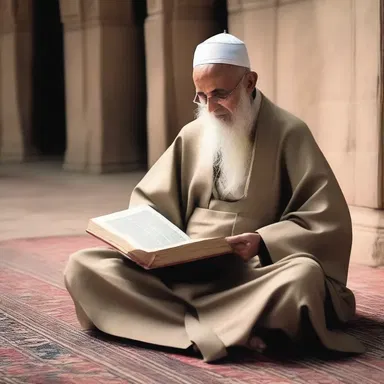 He cursorily skimmed over the religious texts, not fully immersing himself in the teachings.