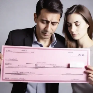 She discovered that her partner had written her a bad cheque, which shattered her trust and ended their romantic relationship.