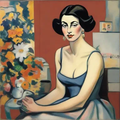 The first appearance of the artist's signature style in her paintings added a new dimension to the art world.