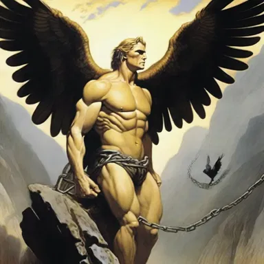 According to Greek mythology, Prometheus was punished by the gods and chained like a helot to a rock, where an eagle ate his liver every day.