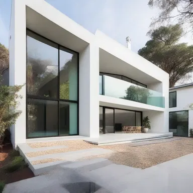 The minimalist style of the house showcased a sense of moderation in its design, with clean lines and simple colors.