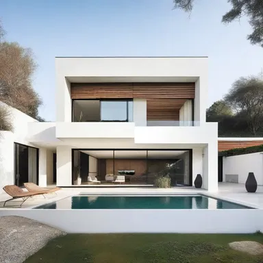 The minimalist style of the house showcased a sense of moderation in its design, with clean lines and simple colors.