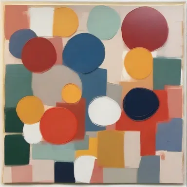 As an art collector, she appreciated the moderation with which the painter used colors, creating a harmonious and balanced composition.