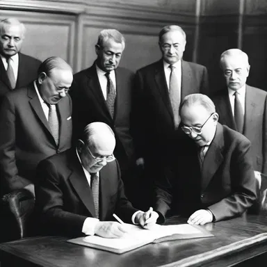 During the signing of the treaty, the negotiators showed moderation in their demands, ensuring a fair agreement that prevented further conflicts.