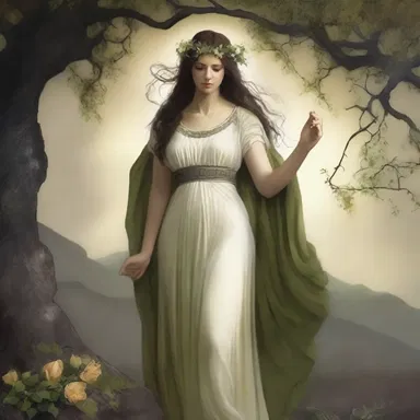 According to Greek mythology, the goddess Demeter became despondent when her daughter Persephone was abducted by Hades, causing the earth to wither in her sorrow.
