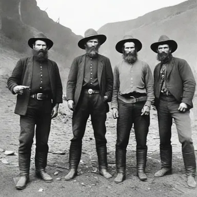 During the gold rush, the mining towns were full of grabbers who would steal gold from unsuspecting prospectors, often resorting to violence.