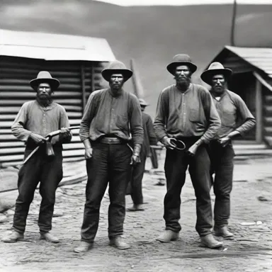 During the gold rush, the mining towns were full of grabbers who would steal gold from unsuspecting prospectors, often resorting to violence.