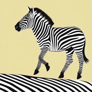 Why did the zebra get disqualified from the race? Because it was barred from crossing the finish line!