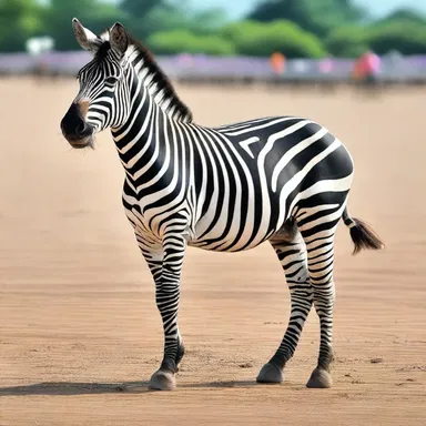 Why did the zebra get disqualified from the race? Because it was barred from crossing the finish line!