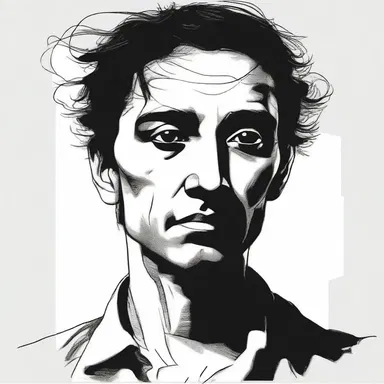The protagonist in the novel had a barred face which symbolized the internal struggle he was facing.