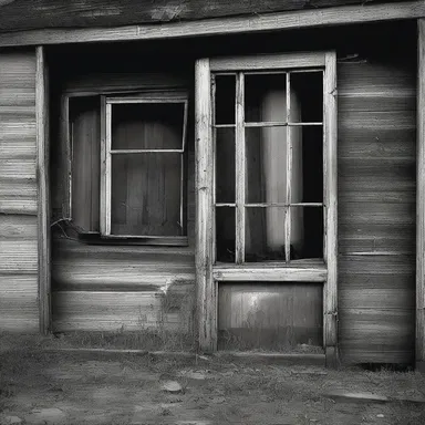 The boarded-up windows and barred doors of the old abandoned house sent shivers down my spine.