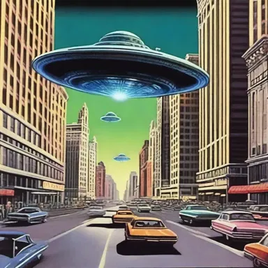 In the science fiction novel, the alien spaceship launched hit-and-run attacks on Earth's major cities, causing widespread panic before disappearing into space.