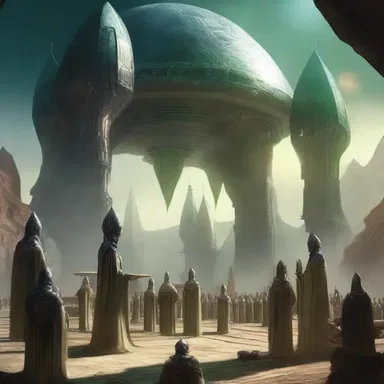 In the science fiction novel, the enthronement of the alien king was described as a grand ceremony on their home planet.