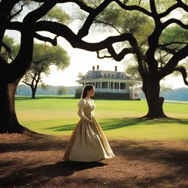 In the novel 'Gone with the Wind,' Scarlett O'Hara's family owns a vast expanse of pastureland in southern Georgia.