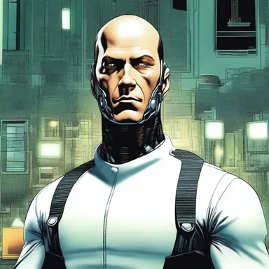 In the science fiction novel, the main character is a confidence man who uses advanced technology to swindle unsuspecting victims.