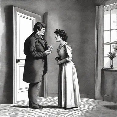 The protagonist in the romantic novel used a jemmy to break into their lover's house as a surprise.
