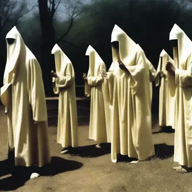 The followers of the cult were frightened by the mysterious rituals.