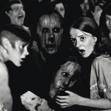 The horror movie was so intense that it frightened the audience.