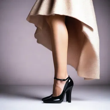 The high heels were causing unbearable hurting in her feet, but she continued to wear them for the sake of fashion.