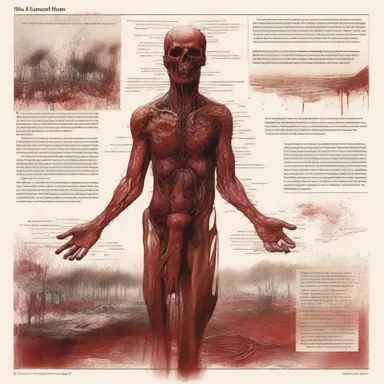 The author used hematic imagery throughout the novel, describing the bloodshed and its impact on the characters' lives.