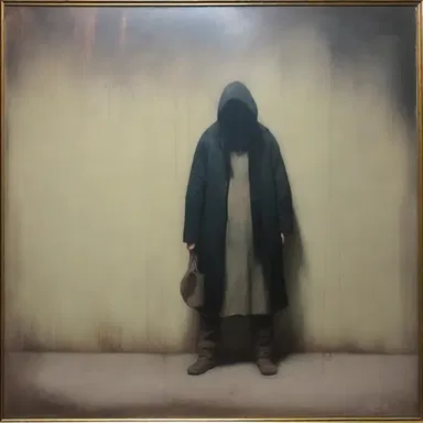 The lacklustre painting failed to catch the viewers' attention with its dull colors and absence of shine.