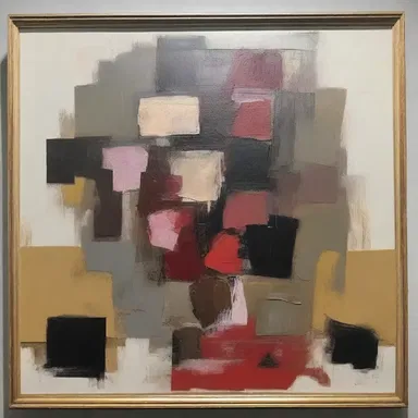 The lacklustre painting failed to catch the viewers' attention with its dull colors and absence of shine.