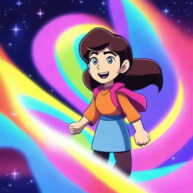 In the animated series, the character used the undulatory theory to conjure colorful waves of light.