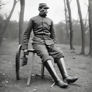 During the American Civil War, many soldiers who lost their limbs in battle relied on wooden legs for mobility.
