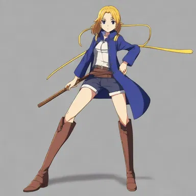 The protagonist in the anime series used a high-tech wooden leg to fight against evil forces.