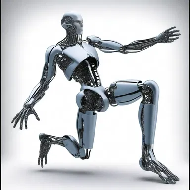 In the science fiction novel, the protagonist has bionic limbs that give him superhuman strength.