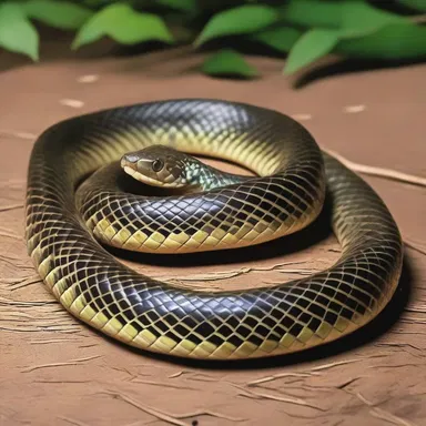 The documentary film showcased the behavior and hunting techniques of the rat snake in great detail.