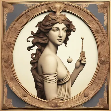 The Greek goddess was depicted wearing beautiful fallals, symbolizing her divine status.