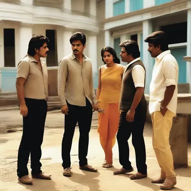 The director decided to shoot an extempore scene in which the actors improvised their dialogue and actions.