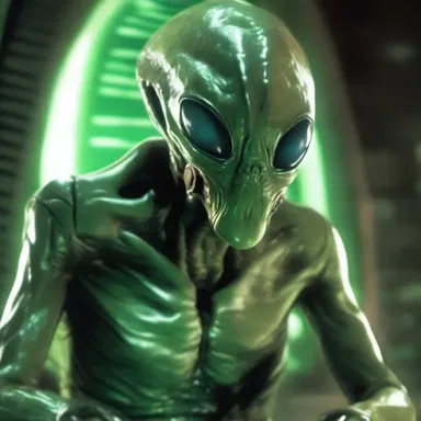 The alien creature was a chatterer, constantly babbling about advanced technology and intergalactic travel.