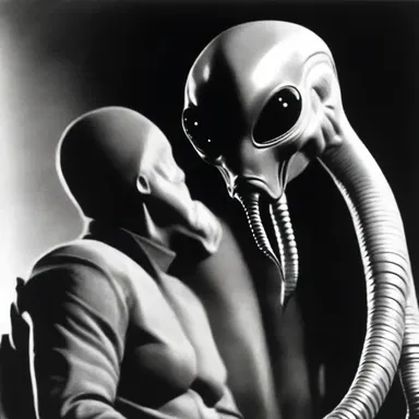 The alien creature was a chatterer, constantly babbling about advanced technology and intergalactic travel.