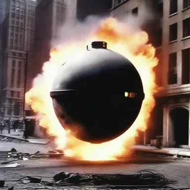 In the suspense thriller movie, the spy nipped off the bomb wire just moments before it exploded.