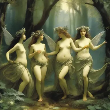 According to Greek mythology, the nymphs would chirpily dance and sing in the forest, creating a joyful atmosphere.