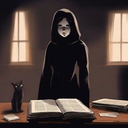 A high-quality digital art image depicting a chilling book cover titled 'The Watcher'