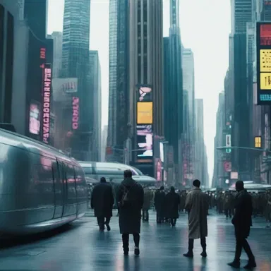 The film depicted a futuristic dystopian society where advanced technology estranged individuals from genuine human connections.