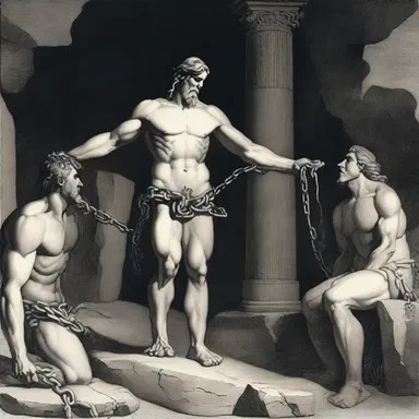 The ancient myth of Prometheus being banished and chained to a rock estranged him from the rest of the gods.