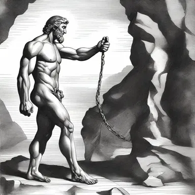 The ancient myth of Prometheus being banished and chained to a rock estranged him from the rest of the gods.