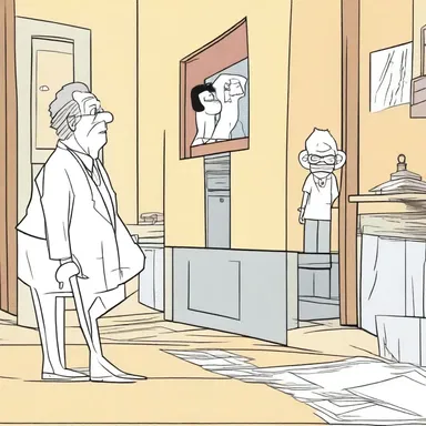 In the cartoon, the protagonist always leaves behind loose ends that are resolved in the next episode.