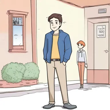 In the cartoon, the protagonist always leaves behind loose ends that are resolved in the next episode.