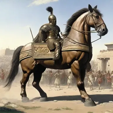 According to Greek mythology, the deceit of the Trojan horse allowed the Greek soldiers to infiltrate Troy and win the war.
