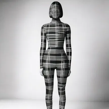 The designer used the element of deceit by creating optical illusions with their garments, giving the appearance of a smaller waist or longer legs.