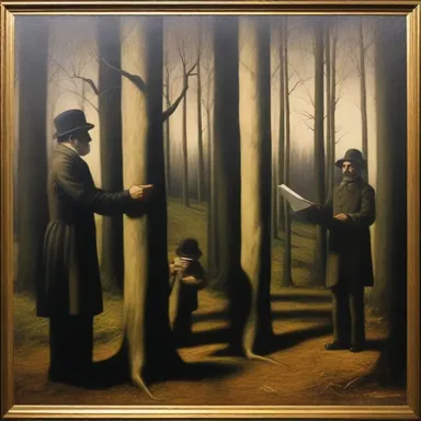 The artist used deceit in his painting to create an optical illusion.