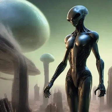 In the science fiction novel, the advanced alien race used deceit to manipulate and control humanity.