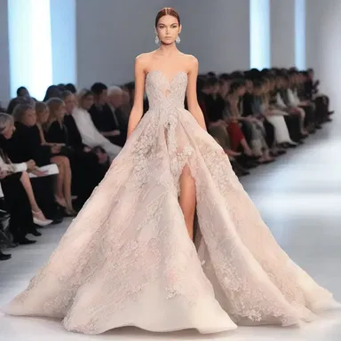 The fashion designer showcased a stunning gown inspired by the intricacies of the atrioventricular valve at the runway show.