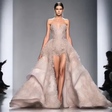 The fashion designer showcased a stunning gown inspired by the intricacies of the atrioventricular valve at the runway show.
