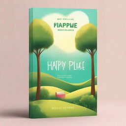 A high-quality digital art image portraying the cover of a book titled 'Happy Place'